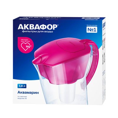 Кувшин Аквафор Аквамарин (цикламен)