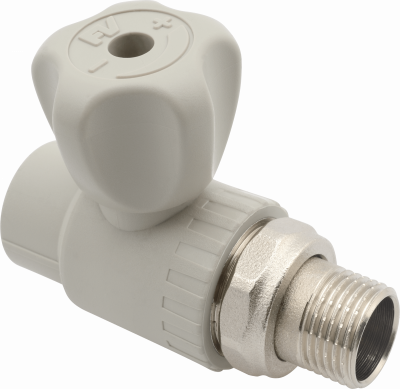Кран для радиаторов Н 20x1/2"с разъёмным соединением FV-Plast
