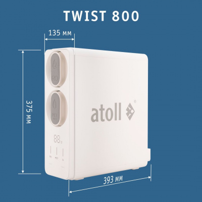 Прямоточная система обратного осмоса Atoll TWIST 800 (A-5800p)