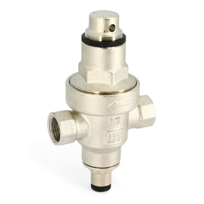 Редуктор давления мембранный никелированный 1/2" ВР 1-6 бар PN25, UNI-FITT