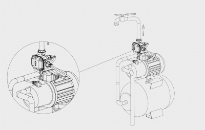 SPIN Реле потока 1" - 10 bar 230V, ITALTECNICA