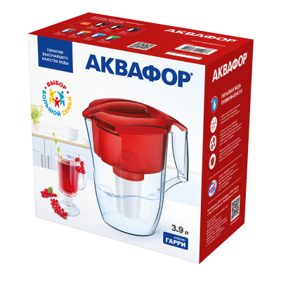 Кувшин Аквафор Гарри (красный) 